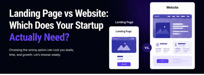 Landing Page vs Website: Which Does Your Startup Actually Need?